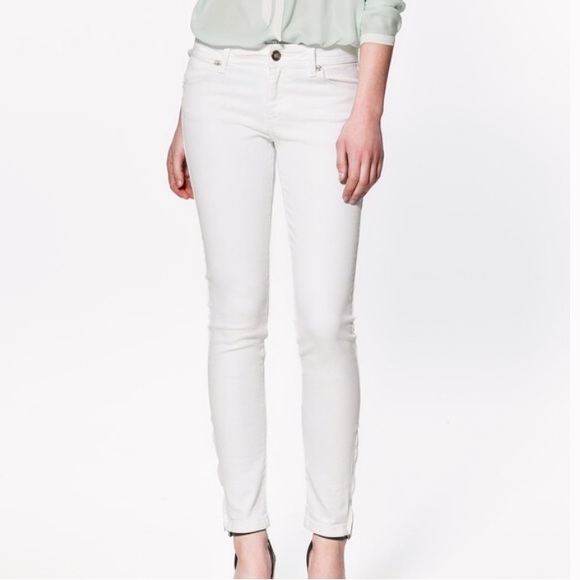 Zara Denim - 🌟HP🌟 Zara High Rise White Skinny Jeans
